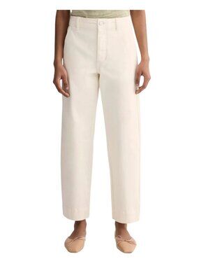 Everlane Utility Straight-Leg Pant in Bone Size 4